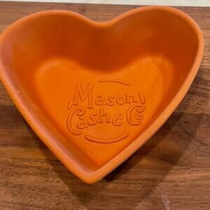 Mason Cash & Co. terracotta heart shaped bread baking dish